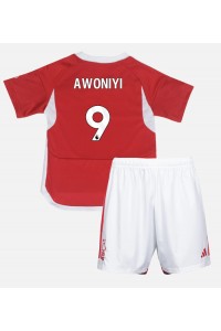 Fotbalové Dres Nottingham Forest Taiwo Awoniyi #9 Dětské Domácí Oblečení 2023-24 Krátký Rukáv (+ trenýrky)